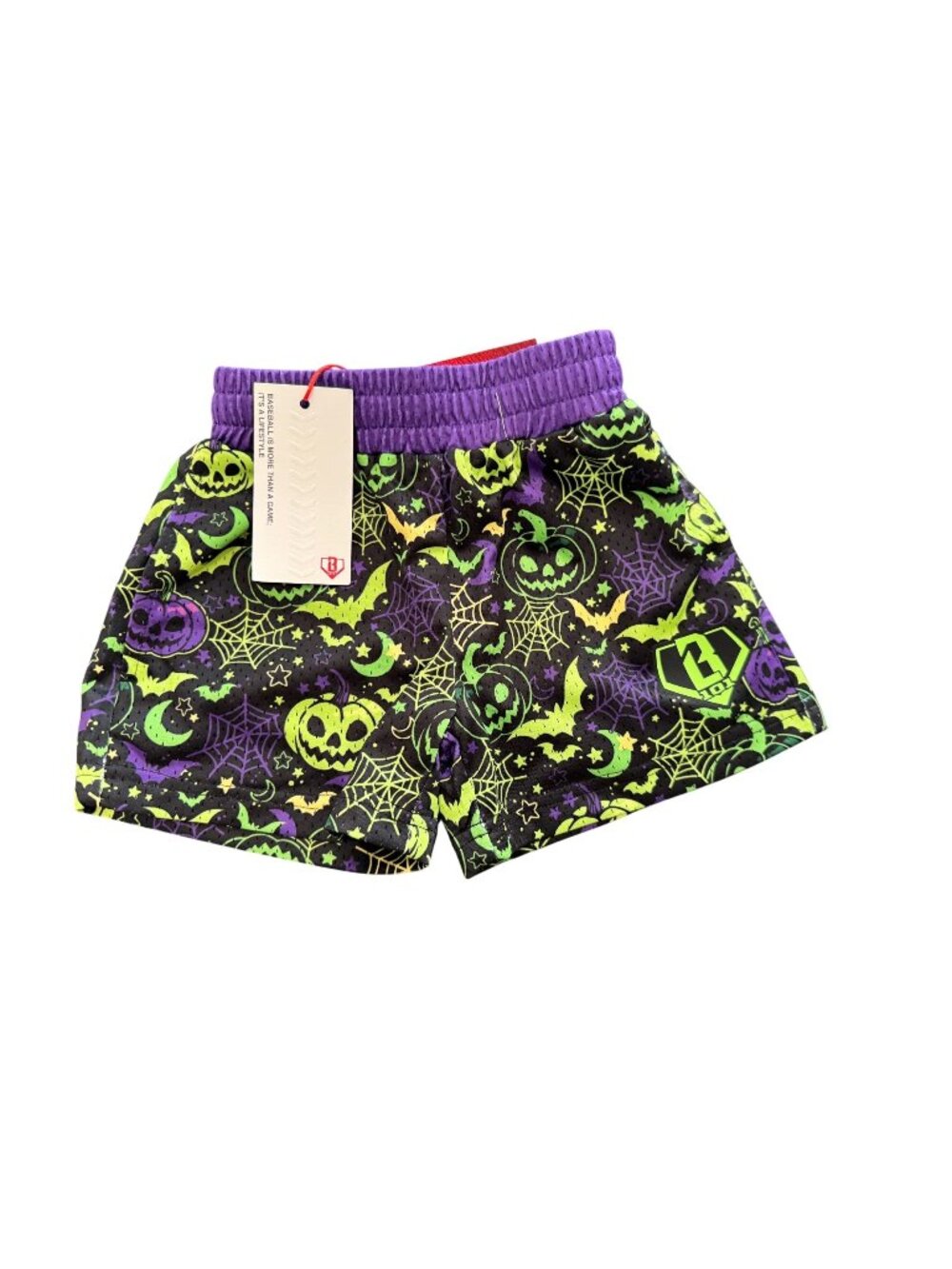 NWT Baseball 101-Halloween shorts size XXS (fits Kids 4-6 years old)